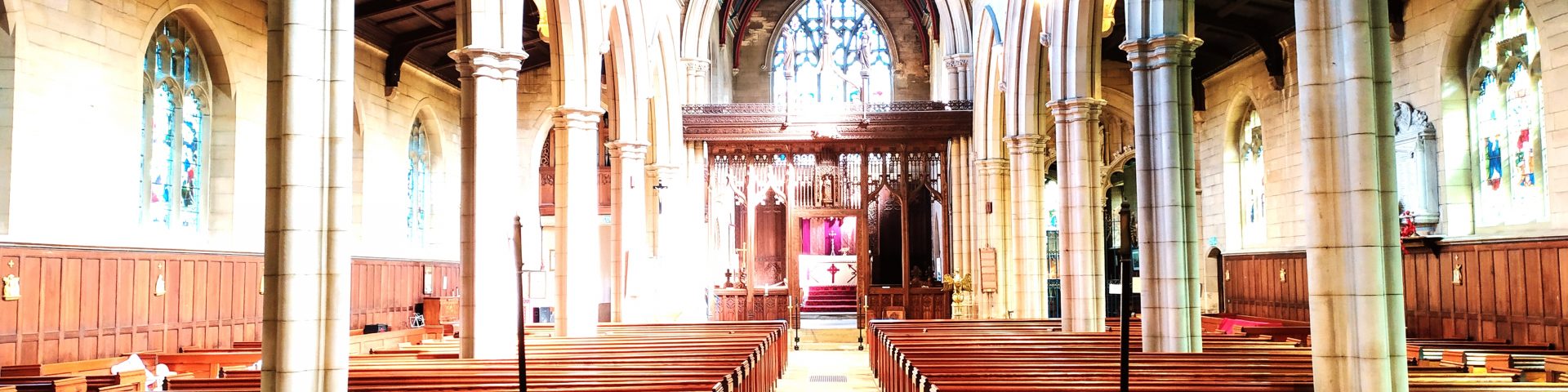Looking east in St Bartholomew's Church